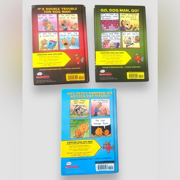 Lot of 5 Kids Books Dog Man Captain Underpants Grade School Scholastic Ages 7-12 - Picture 3 of 6